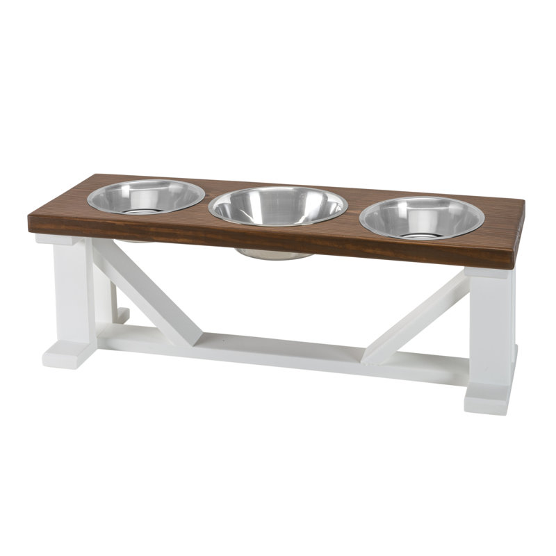 Farmhouse 3 Bowl Elevated Regular Feeder